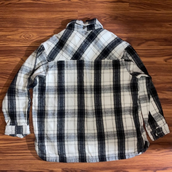 NWT Lucky Brand Oversized Plaid Flannel Shacket - Picture 2 of 10
